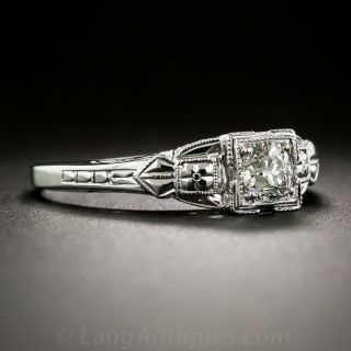 .40 Carat Art Deco Diamond Engagement Ring
