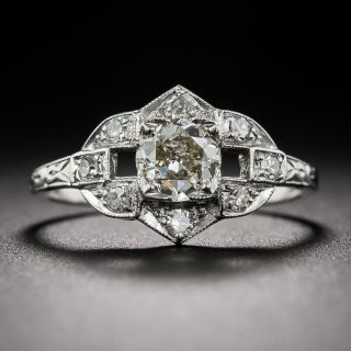 .40 Carat Art Deco Diamond Engagement Ring