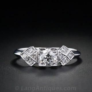 .40 Carat Art Deco Diamond Engagement Ring
