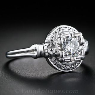 .40 Carat Art Deco Diamond Ring