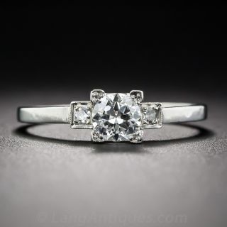 .40 Carat Diamond and Platinum Vintage Engagement Ring