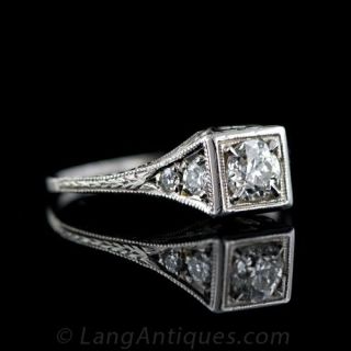 .40 Carat Diamond Deco Engagement Ring