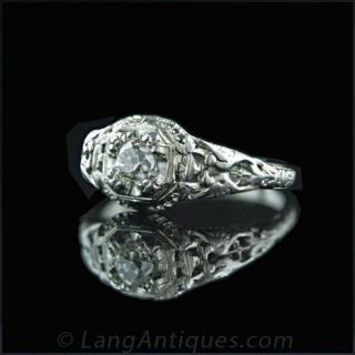 .40 Carat Diamond Engagement Ring, Circa 1920's