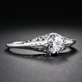 .40 Carat Diamond Filigree Engagement Ring