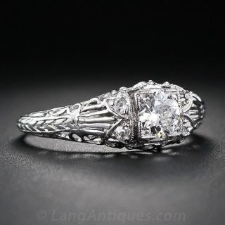 .40 Carat Edwardian Diamond Engagement Ring