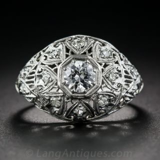 .40 Carat Edwardian Diamond Ring