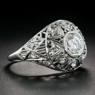 .40 Carat Edwardian Diamond Ring