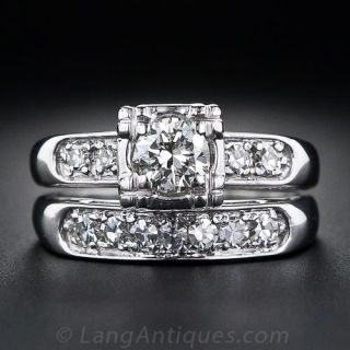.40 Carat  Illusion Diamond Wedding Set