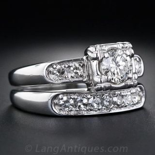 .40 Carat  Illusion Diamond Wedding Set