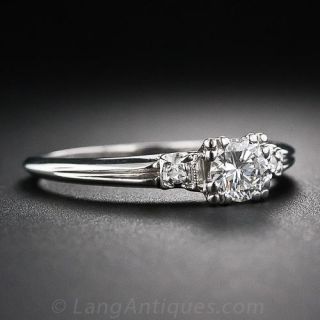 .40 Carat Mid-Century Diamond Engagement Ring