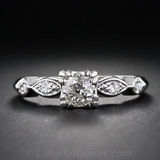 .40 Carat Mid-Century Diamond Engagement Ring