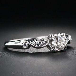 .40 Carat Mid-Century Diamond Engagement Ring