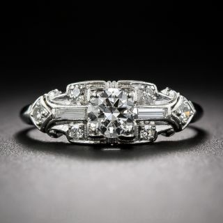 .40 Carat Platinum and Diamond Vintage Engagement Ring