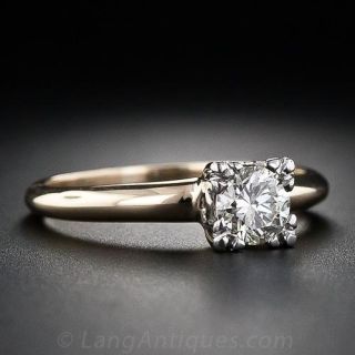 .40 Carat Two-Tone Diamond Solitare Ring