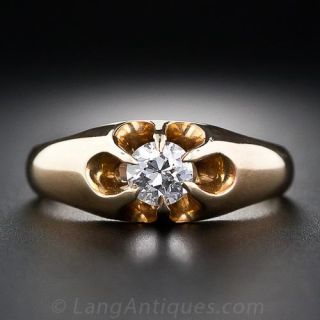 .40 Carat Victorian Diamond Solitaire Ring