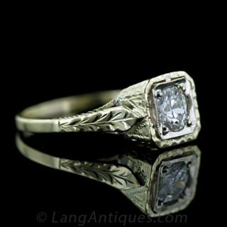 .40 Carat Vintage Diamond Solitaire 