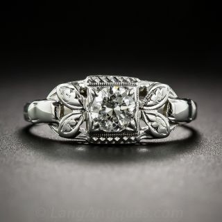 .41 Carat Art Deco Diamond Engagement Ring