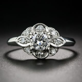 .41 Carat Diamond and Platinum Vintage Engagement Ring