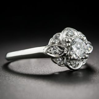 .41 Carat Diamond and Platinum Vintage Engagement Ring