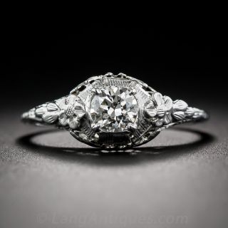 .41 Carat Diamond Art Deco Solitaire by J.R. Wood - GIA G VS1