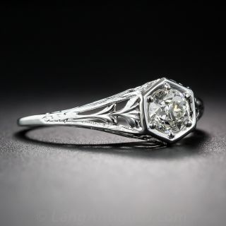 .41  Carat Diamond Art Deco Solitaire Engagement Ring