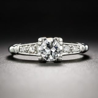 .42 Carat Diamond and Platinum Art Deco Engagement Ring