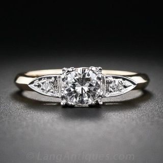 .42 Carat Mid-Century Diamond Engagement Ring