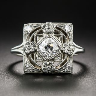 .43 Carat Art Deco Diamond Ring GIA F-VS1 by Jabel 