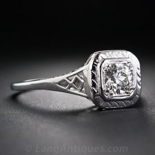 .43 Carat Vintage Diamond Solitaire Engagement Ring