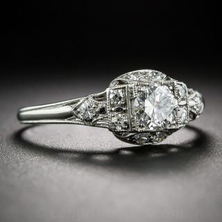 .44 Carat Art Deco Diamond Engagement Ring
