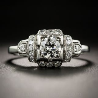 .44 Carat Diamond Late Art Deco Engagement Ring