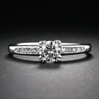 .44 Carat Diamond Vintage Solitaire Engagement Ring