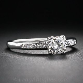 .44 Carat Diamond Vintage Solitaire Engagement Ring