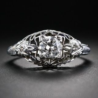 .44 Carat Vintage Diamond Engagement Ring