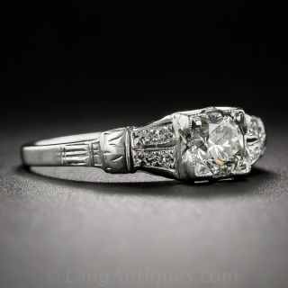 .45 Carat Art Deco Diamond Engagement Ring