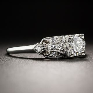 .45 Carat Diamond Platinum Art Deco Engagement Ring