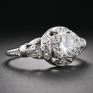 .45 Carat Diamond Platinum Engagement Ring