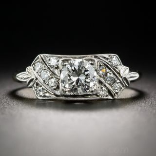 .45 Carat Diamond Two-Tone Vintage Wedding Set
