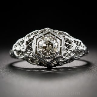 .45 Carat Diamond Vintage Engagement Ring