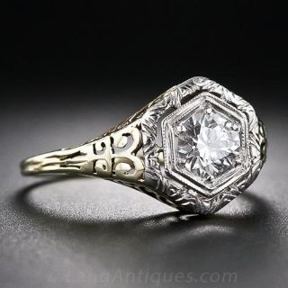 .45 Carat Diamond Vintage Solitaire Engagement Ring