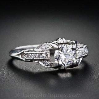 .45 Carat  Estate Diamond Engagement RIng
