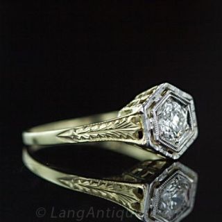 .45 Carat European Cut Diamond Solitaire