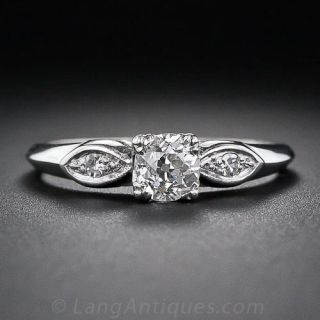 .45 Carat Late Art Deco Diamond Engagement Ring