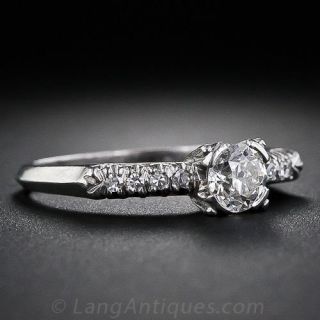 .45 Carat Mid-Century Diamond Engagement Ring