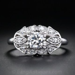 .45 Carat Mid-Century Diamond Engagement Ring