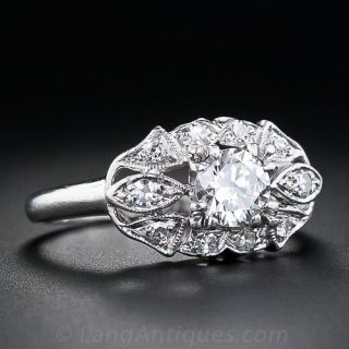 .45 Carat Mid-Century Diamond Engagement Ring