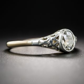 .45 Carat Oval Diamond Antique Engagement Ring