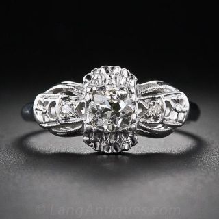 .45 Carat Vintage Diamond Engagement Ring