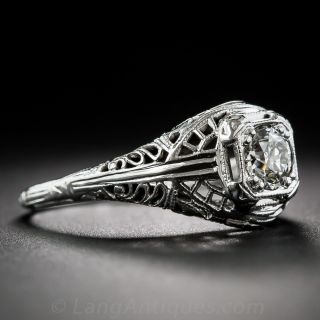 .45 Carat Vintage Diamond Engagement Ring