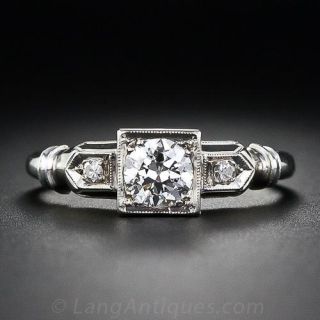 .46 Carat  Art Deco Diamond Ring